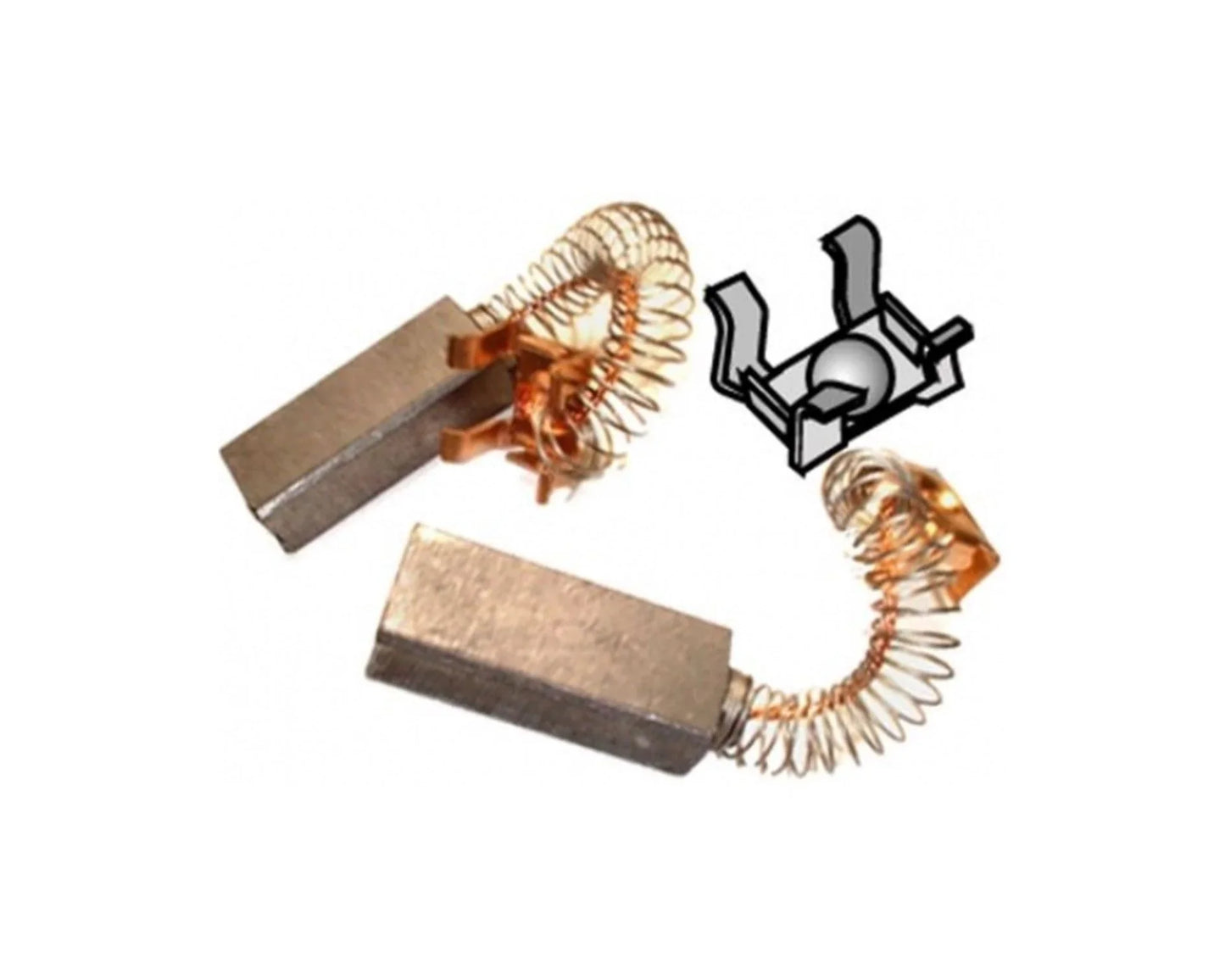 Motor Carbon Brushes Pair for Numatic Henry Hetty Vacuum Cleaner hoover - 220702, ES546450, 1819255OH - Mersey Spares