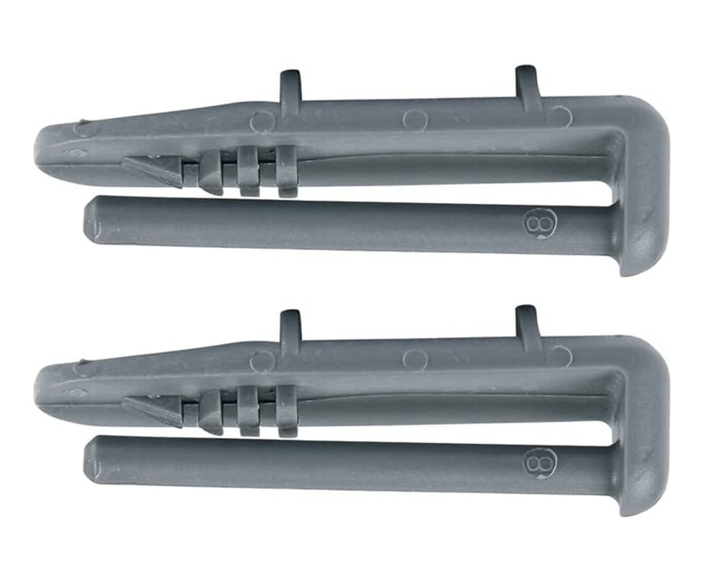 Plastic Rear Rail Diswasher Upper Basket Guide Stops End Caps for Flavel FDW60