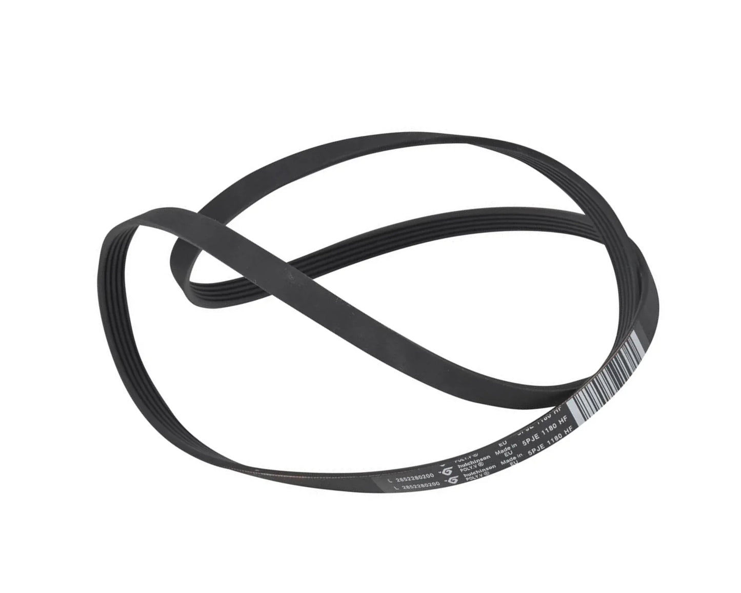 5JPE 1180 HF Drive Belt for Beko WMB91442LW-1, ECOWMB81445LW-1, WDA914401W, WMY91443LB1 - 2466300202, 2907260600 - Mersey Spares