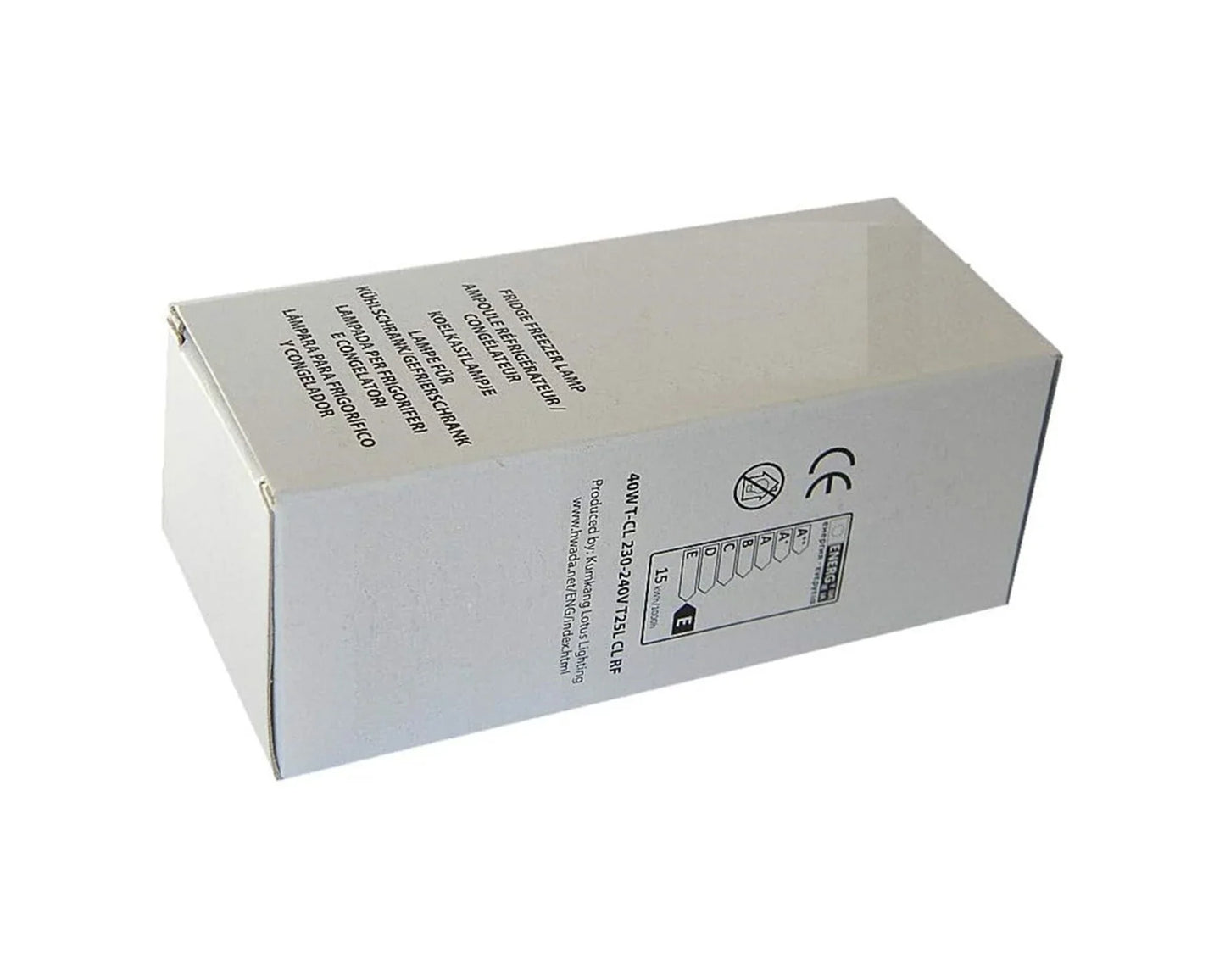 LFR133 40W T-Click Lamp Bulb for Ignis, IKEA, American Style Fridge Freezers - Mersey Spares