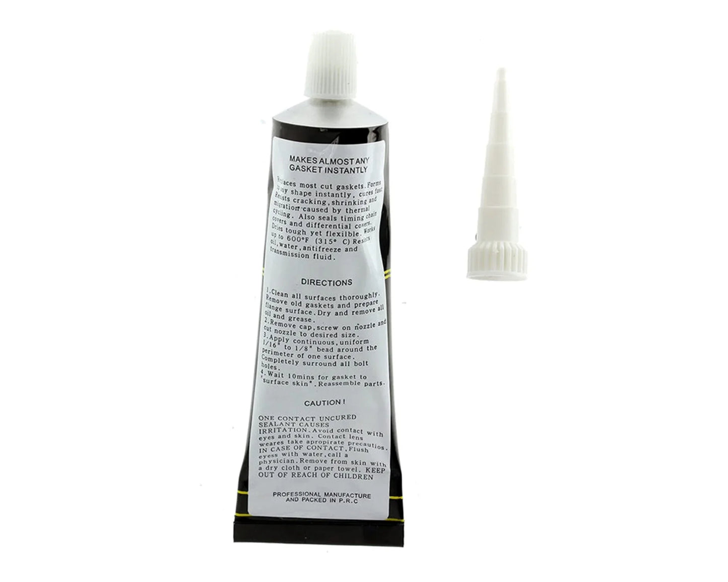 Visbella BLACK RTV High Temp Oven Door Seal Gasket Silicone Glass Sealant Adhesive Glue - Mersey Spares