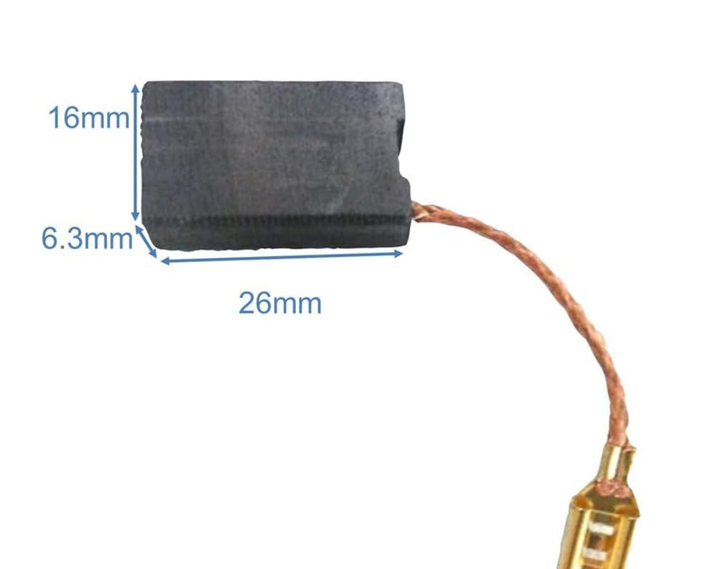 Motor Carbon Brushes for Bosch Demolition & Rotary Hammer GBH 10 DC, GBH 11 E, GSH 11 E Autostop - 1617014126, 842/050