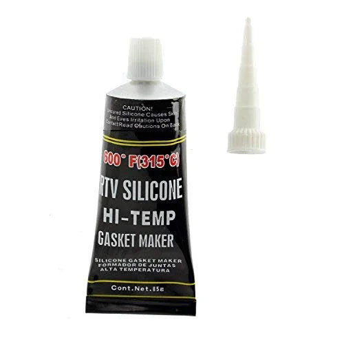 RTV HIGH TEMP Oven Door BLACK Silicone Glass Sealant ADHESIVE GLUE - Mersey Spares
