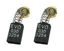 Motor Carbon Brushes Pair for Evolution RAGE 3-S & Fury 3-S Mitre Saw, Drills - 030-0254, 6 x 10 x 15/16mm