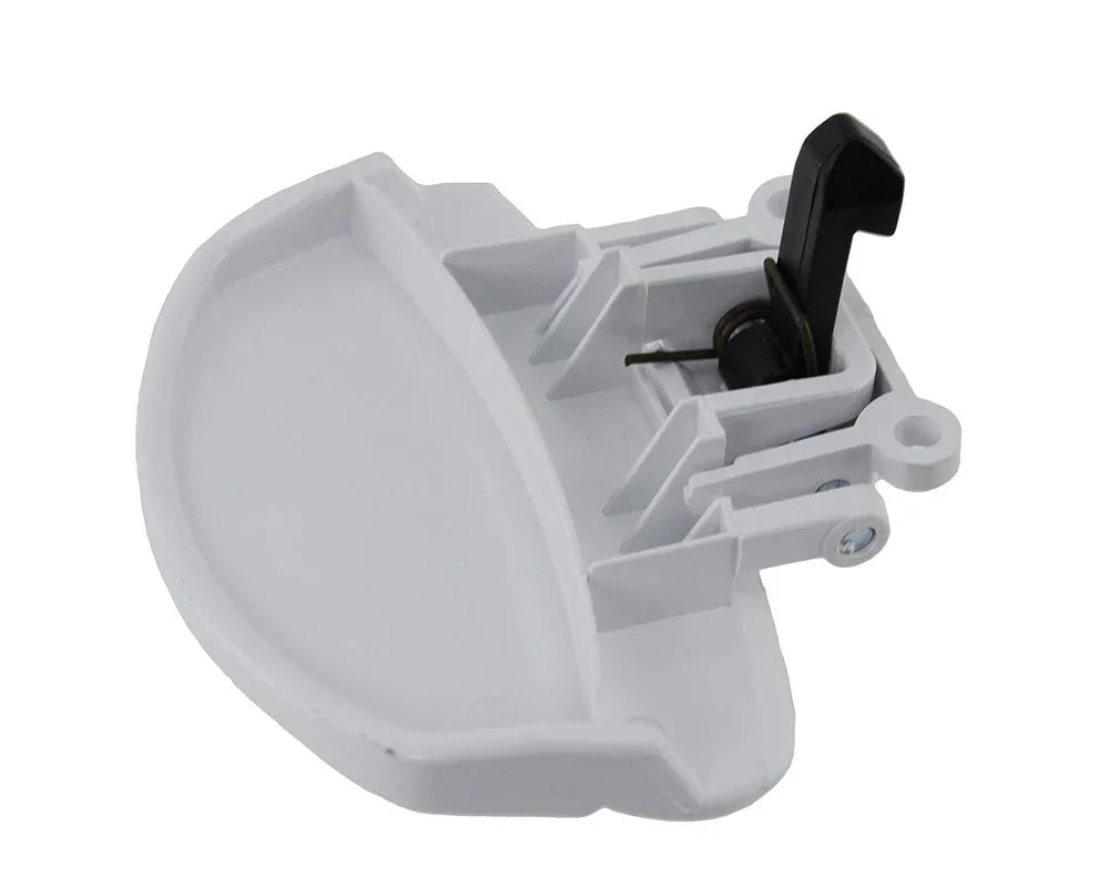 White Door Handle Lever Catch For Fagor Washing Machine Replacement Spare Part - LA8G000A8, 55X9898, ES1384083 - Mersey Spares