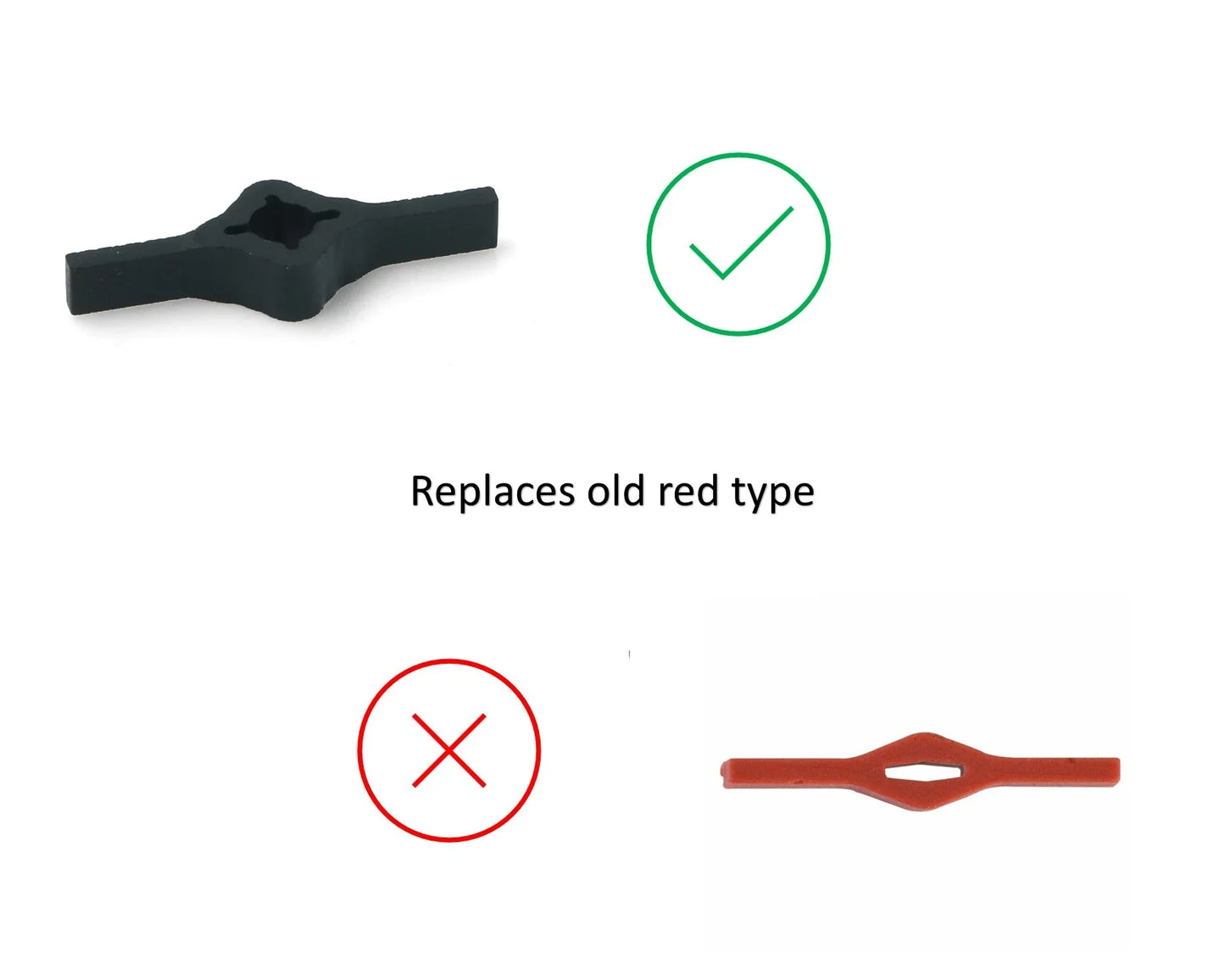 Water Pump Rubber Impeller for Hotpoint Tumble Dryers Common Fault Fix - C00306876, C00193127, ES871772 - Mersey Spares