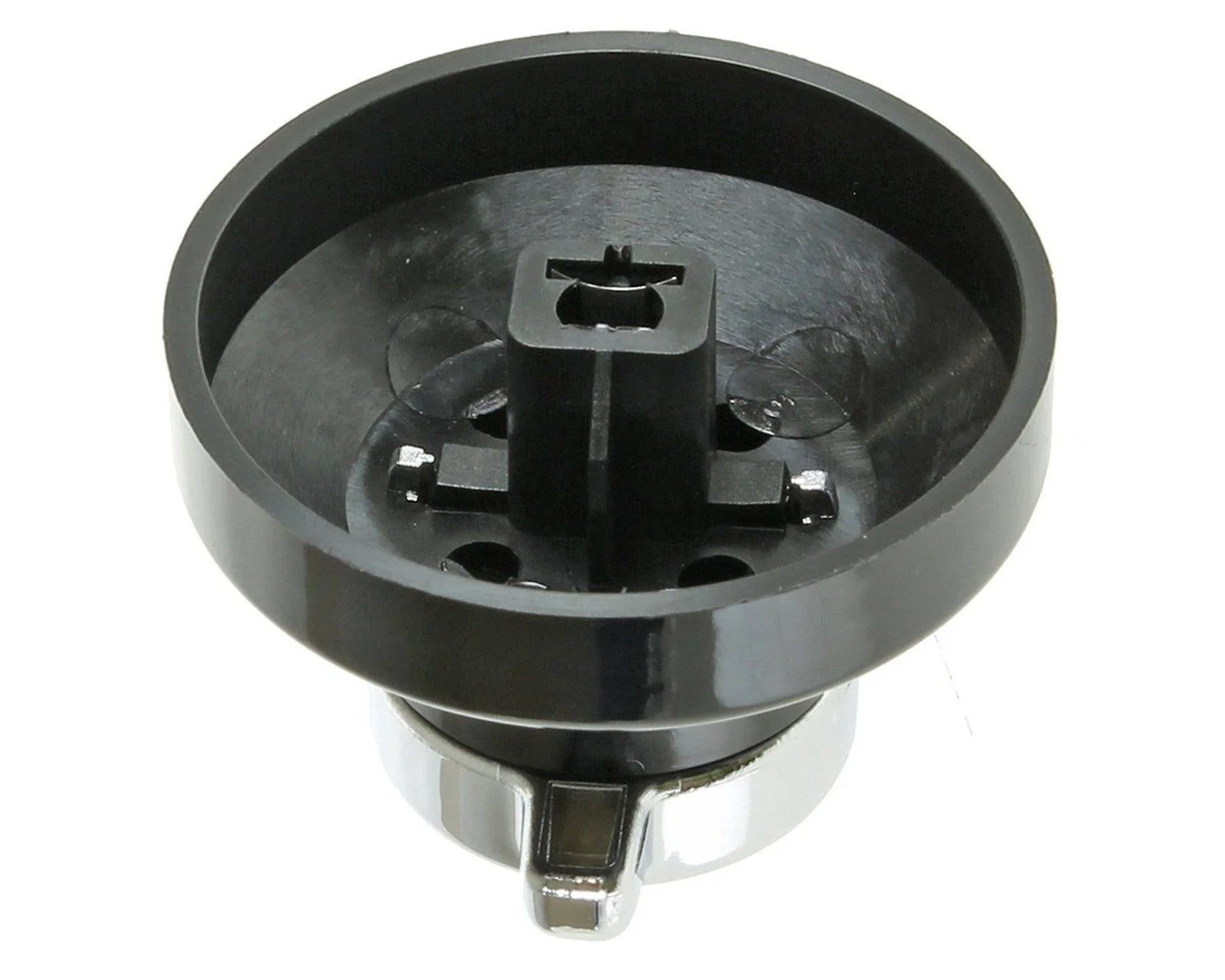 1 x Oven Gas Control Knobs Hob Cooker Switch Chrome Black Silver For Belling 444445523 444445724 - 081880326 - Mersey Spares