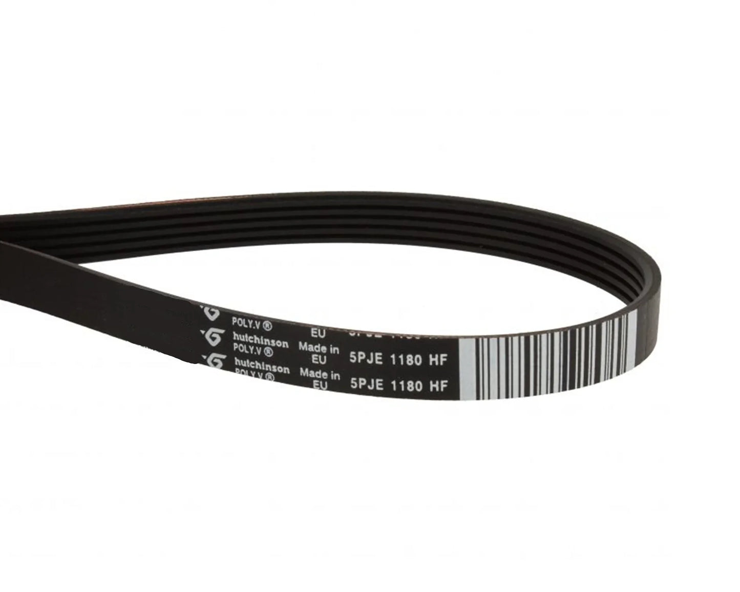 5JPE 1180 HF Drive Belt for Beko WMB91442LR-1, WMX86231W, WB963446W, WMB71543W, WMY914832 - Mersey Spares
