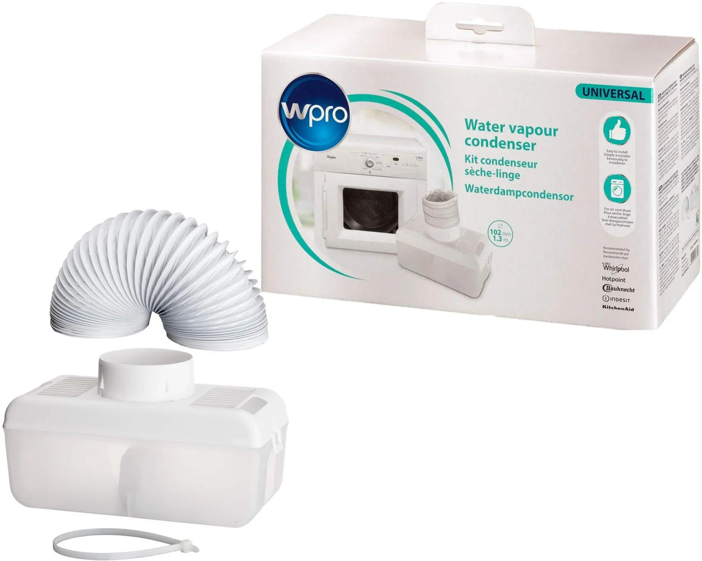 HOTPOINT Tumble Dryer Condenser Vent Hose Venting Ventillation Kit Box 1.3M - Mersey Spares