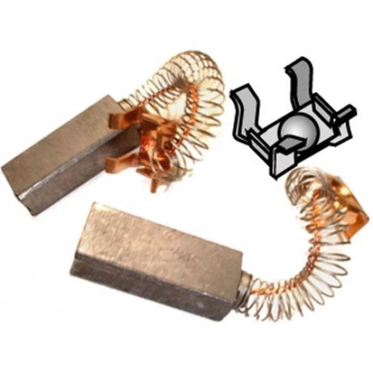 Carbon Brushes for Henry George Hetty HVR100 JAMES HVR200P 220248 220702 EVR370 - Mersey Spares