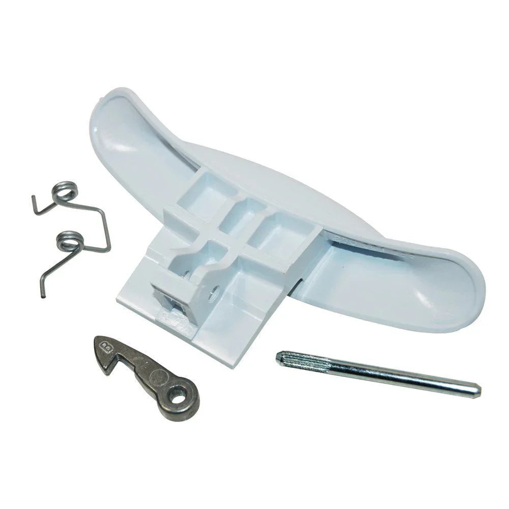 Genuine Quality Door Handle Kit for Hotpoint Indesit Bwd12 Bwd129 Bwm12 Bwm129 C00116580 - White - Mersey Spares