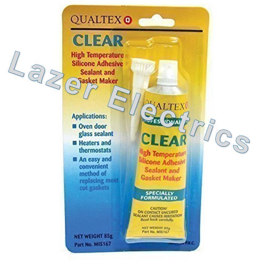 OVEN GLASS DOOR GLUE High Temperature Heat Resistant Silicone ADHESIVE - Mersey Spares