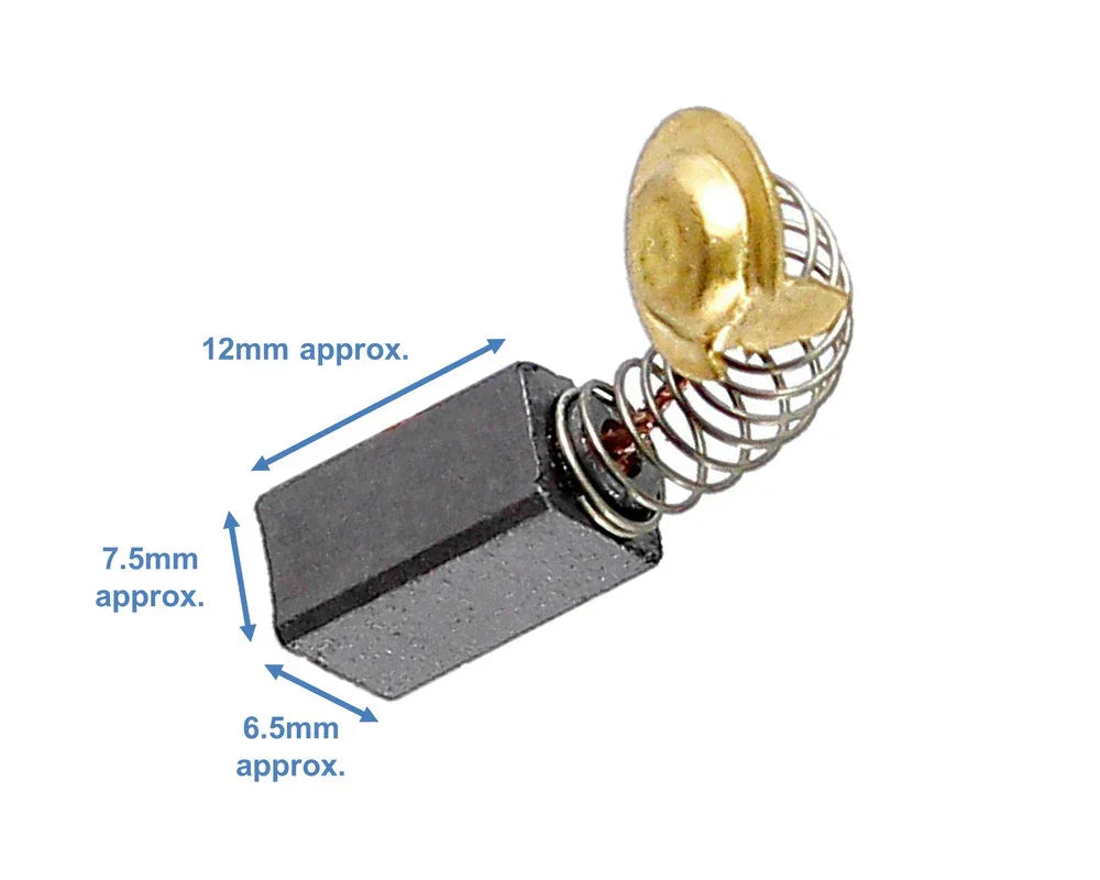 Motor Carbon Brushes Pair for Hitachi Rotary Orbital Sander, Polisher 999-021 - Mersey Spares