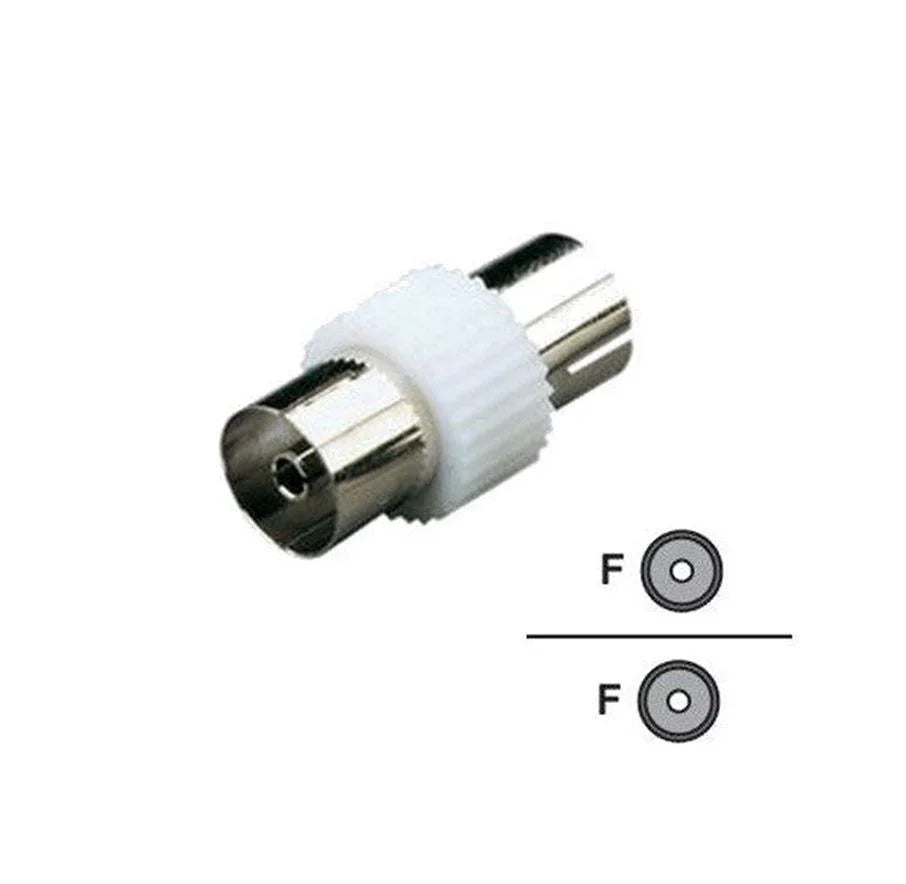 TV Aerial RF Coax Cable Lead Adaptor Female to Female - Mersey Spares