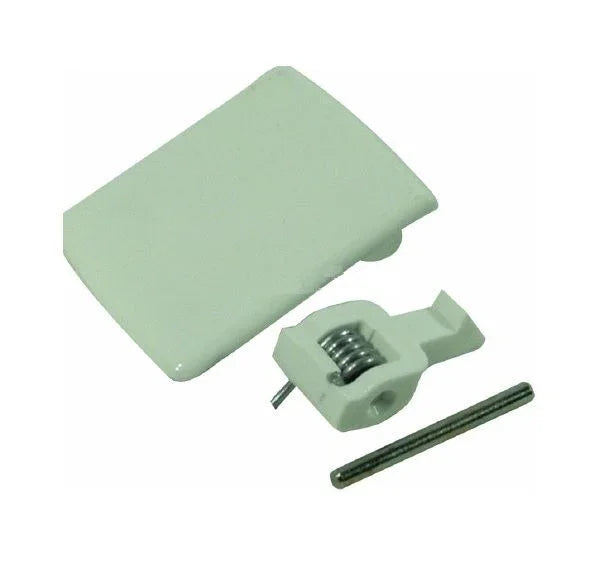Genuine White Knight Tumble Dryer Door HANDLE CATCH & SPRING CL732 CL737 CL741 - Mersey Spares