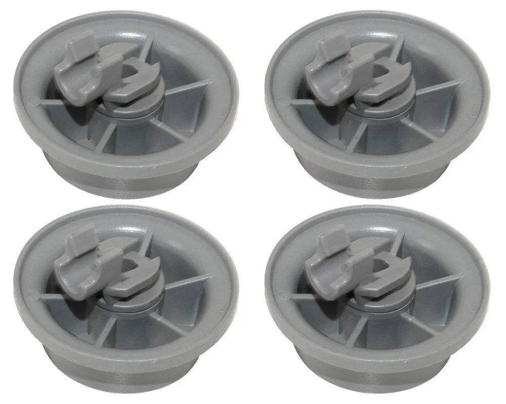4 x Genuine Beko Dishwasher Lower Basket Rail Wheels 1885900600 - Mersey Spares