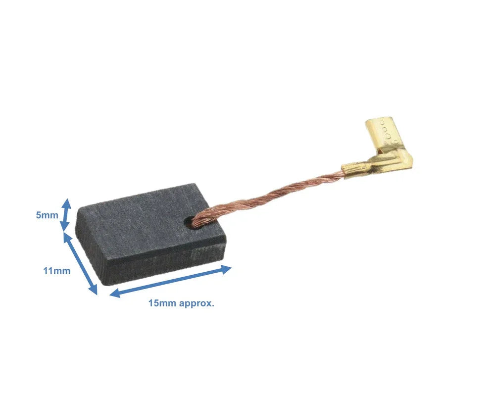 Motor Carbon Brushes Pair for Makita CB318 Angle Grinders (Alt to 191978-9) - Mersey Spares