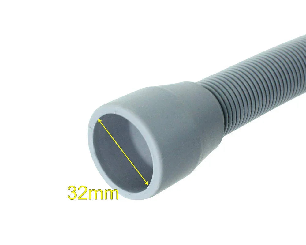 4 metre Long Outlet Drain Hose 19mm x 32mm for ProAction Washing Machine Dishwashers - Mersey Spares