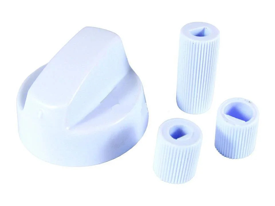 1 x WHITE Control Knobs / Dials for CREDA Cooker Oven Hob - Mersey Spares