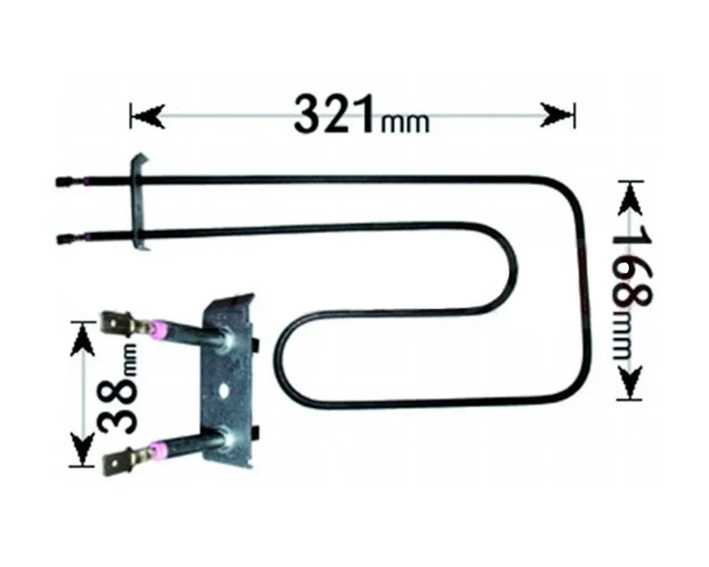 For Belling Cooker Grill Oven Element 082605118 - Mersey Spares