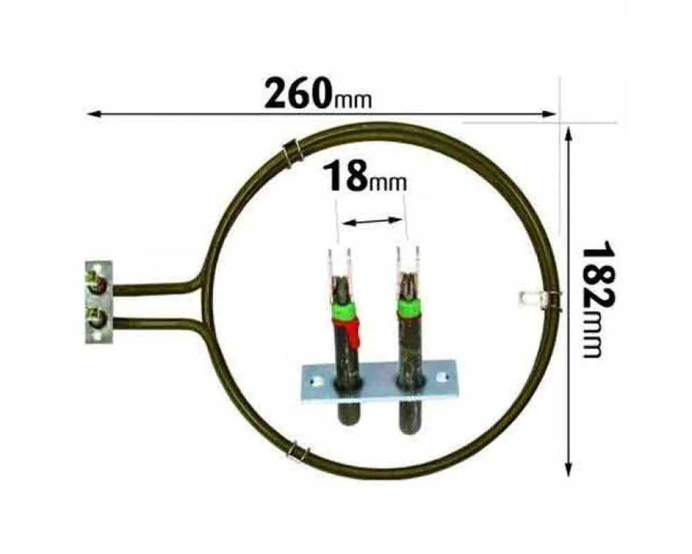 For Neff Oven Element U1410W0GB/06 U1420N0GB/01 U1421B2GB/01 U1428C0GB/01 - Mersey Spares