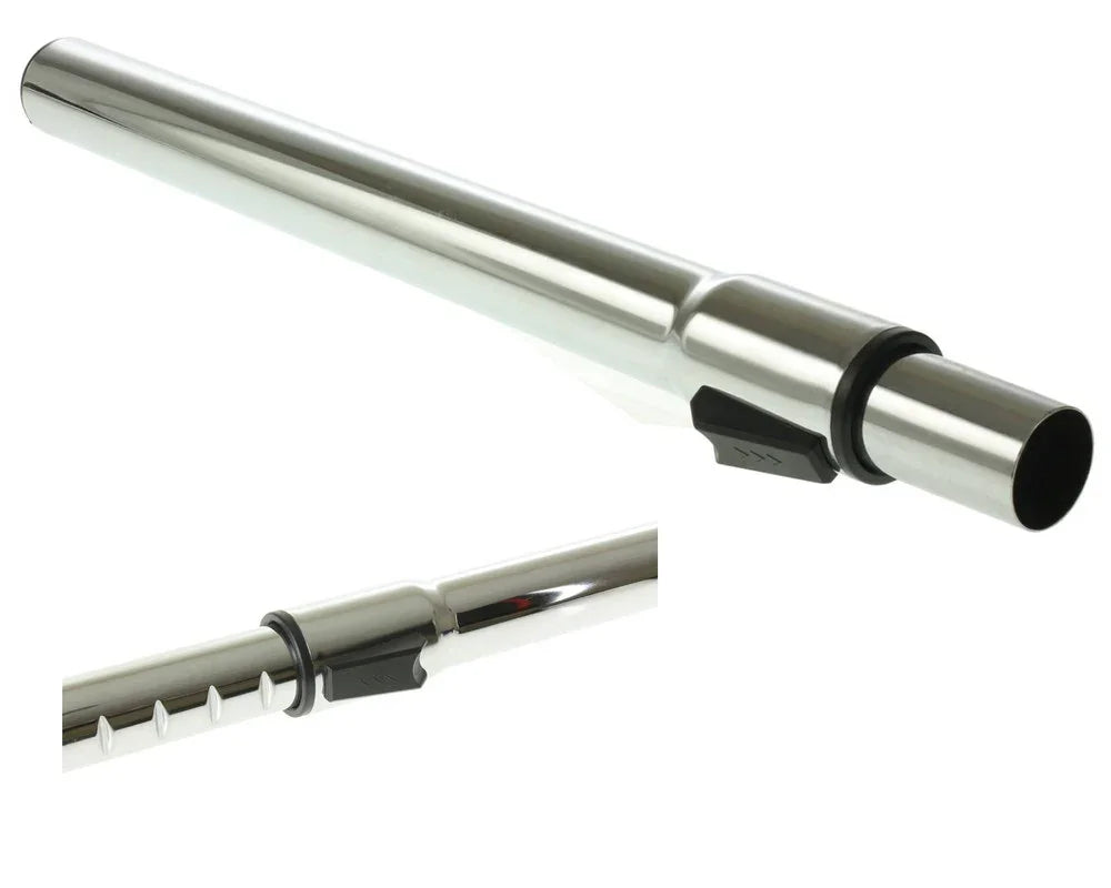 For Tesco Telescopic Extension Tube Adjustable Rod Chrome Vacuum Pole 32mm - Mersey Spares
