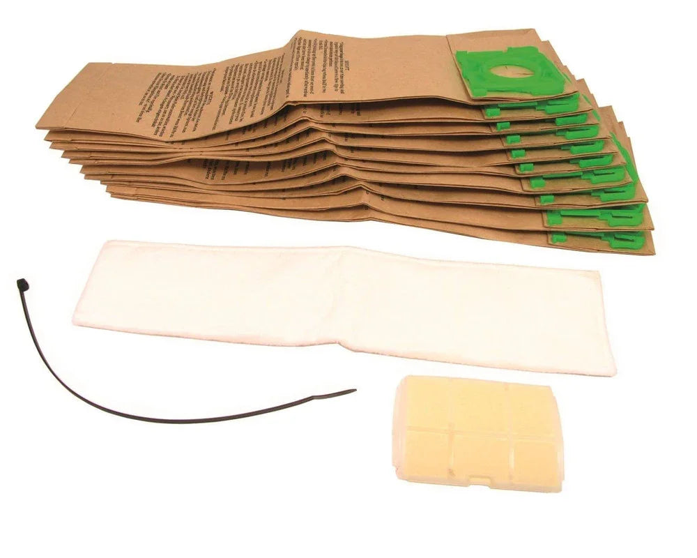 SERVICE PACK X10 BAGS & FILTERS for SEBO X1 X3 X4 X5 SPARE PARTS - Mersey Spares