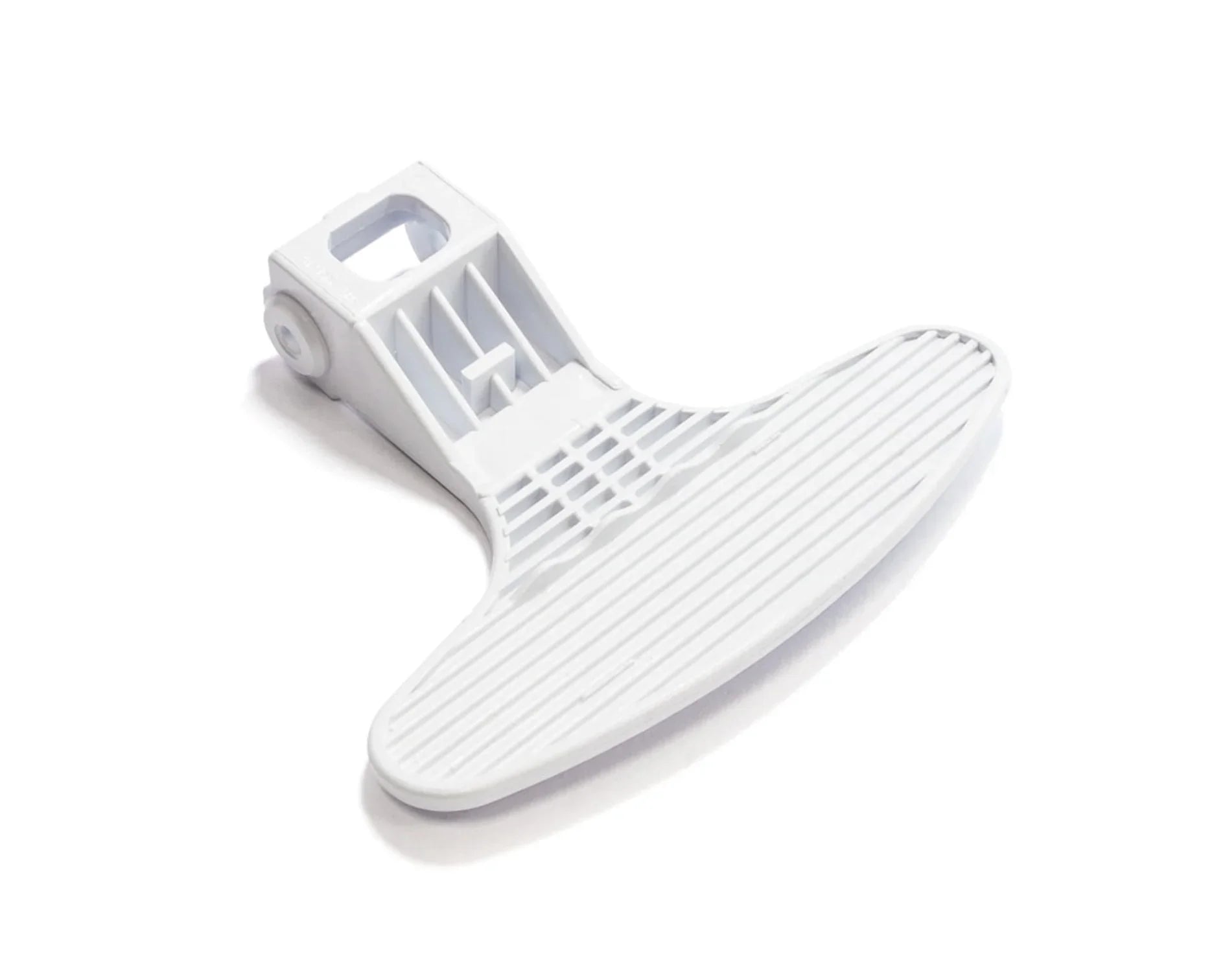 Genuine Washing Machine White Door Lever Handle for Beko WMB81445LW - 2821580100, C00865309, 2384163OH, ES1249259 - Mersey Spares