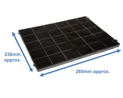 Replacement Carbon Filter for Beko CWB6510BX Cooker Vent Extractor Hood - 165730006, ES1778907