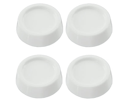 Universal Washing Machine, Tumble Dryer, Dishwasher anti vibration Feet Pack Of 4 - White (64mm x 57mm x 45mm)