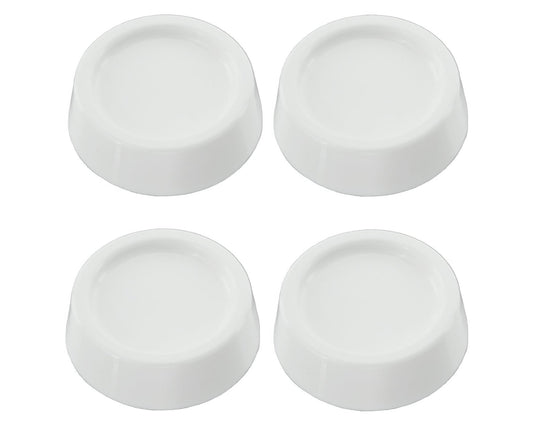 Universal Washing Machine, Tumble Dryer, Dishwasher anti vibration Feet Pack Of 4 - White (64mm x 57mm x 45mm)