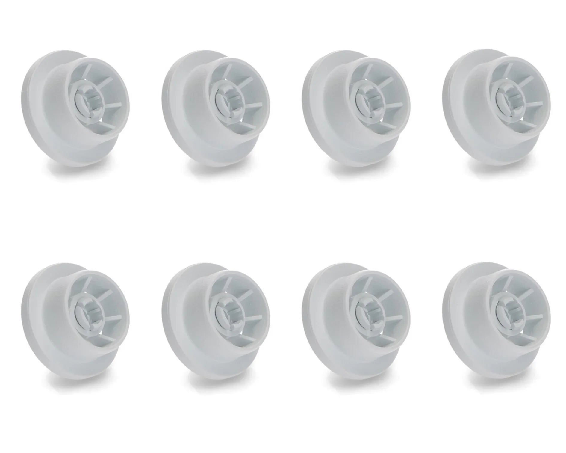 8 x Dishwasher Lower Basket Rail Wheels for Bosch, Neff & Siemens 165314 - 165314, 00165314, 00170834, 00170838, 00183955, 00420198 - Mersey Spares
