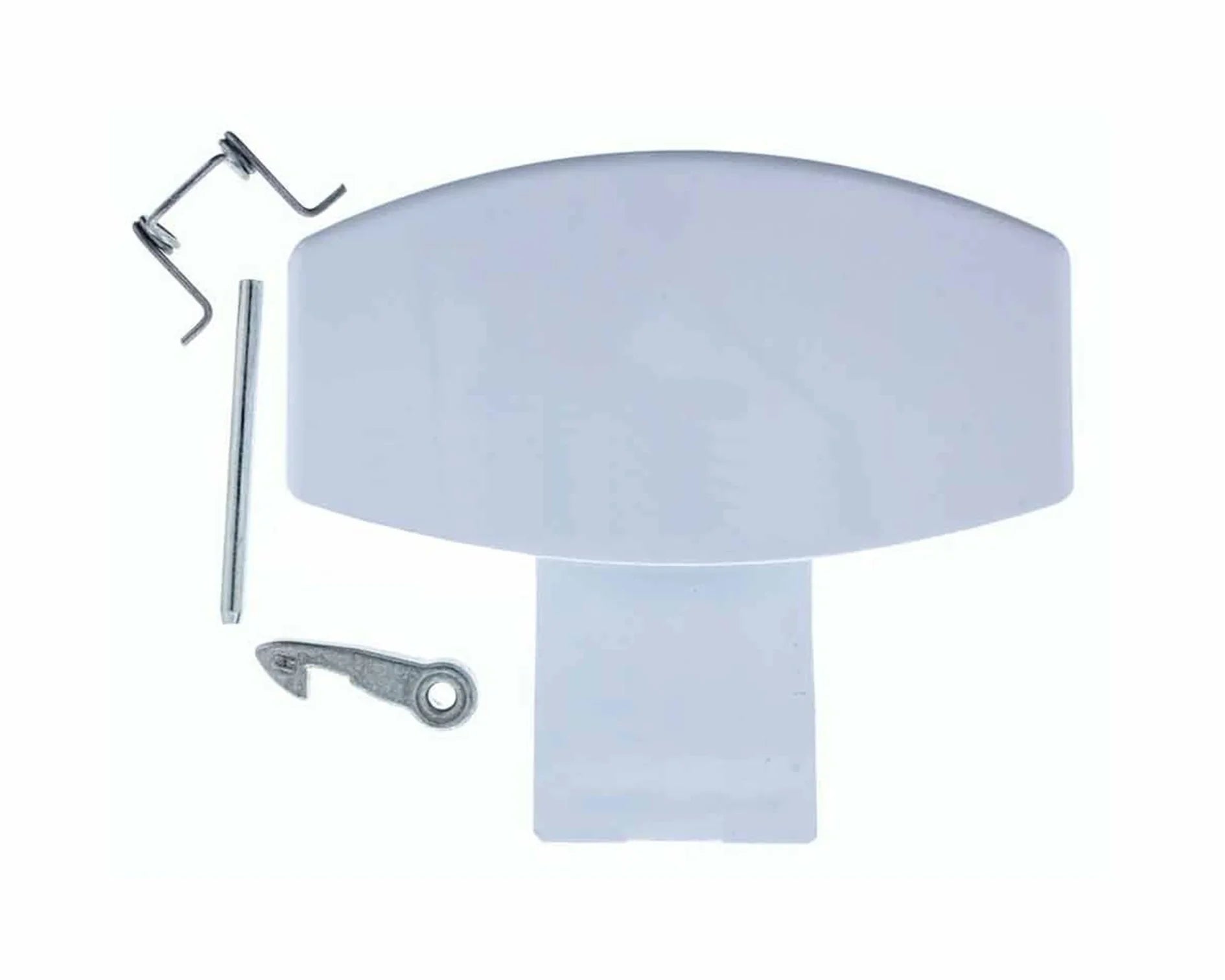 Washing Machine White Door Handle Catch Kit for Indesit IWME127UK, IWME12UK, IWME146UK, IWME147UK, IWME147UKE, IWME8EU, IWME8EU/E, IWMEB127UK - Mersey Spares