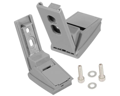 Pair of Silver Hinges for Liebherr Fridge Freezer Door Handle Repair Kit -  9590170, 959017000, 3062705OH