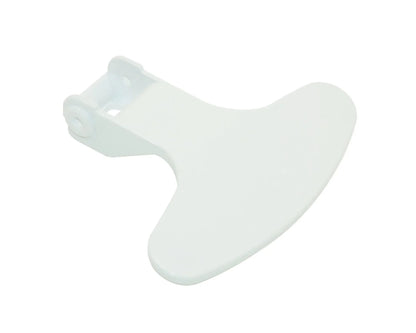 Genuine Washing Machine White Door Lever Handle for Beko WMB81445LW - 2821580100, C00865309, 2384163OH, ES1249259 - Mersey Spares
