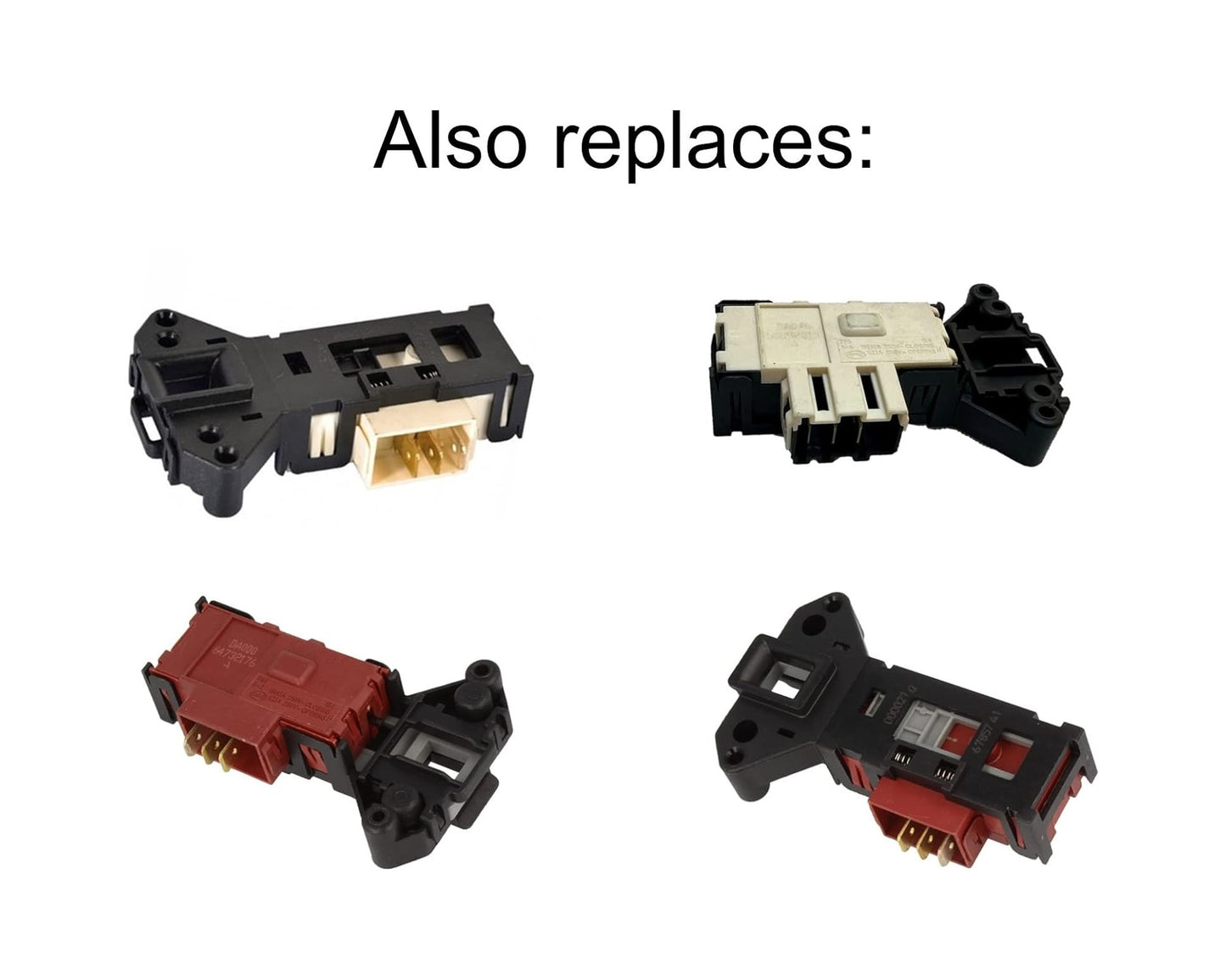 Genuine Washing Machine Door Interlock Switch for Beko WME8227B WME8227S WME8227W