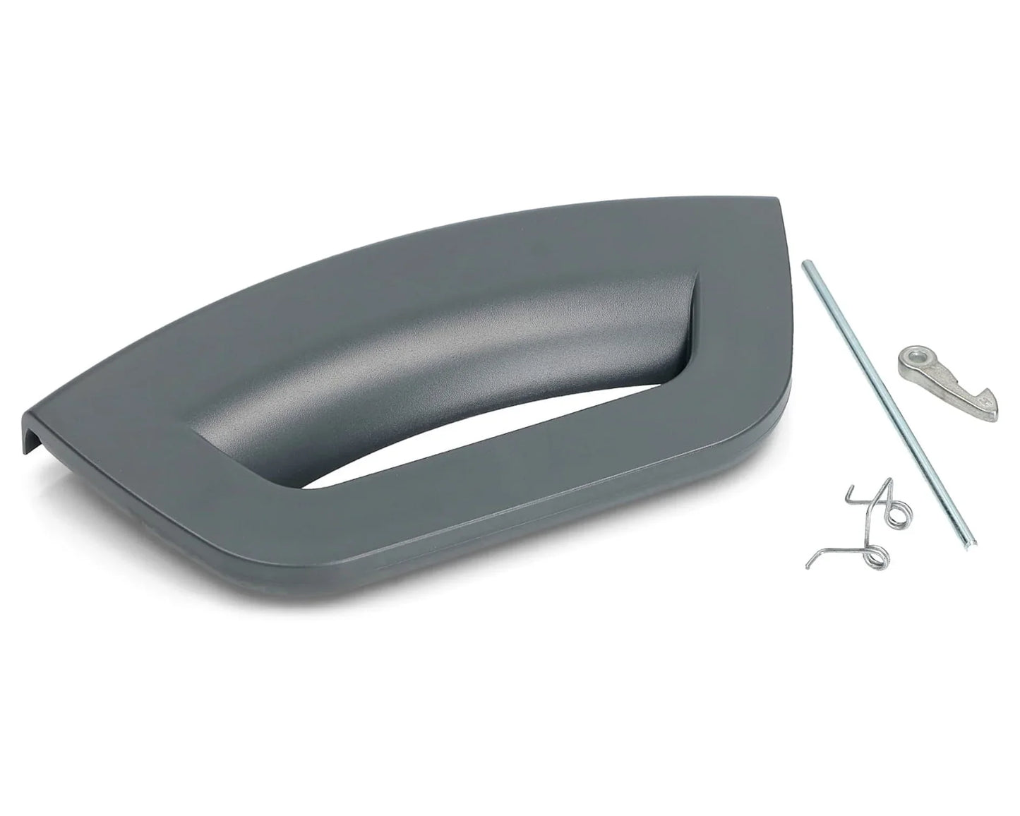 Washing Machine Door Handle Graphite For Hotpoint Futura WMFUG942GUK WMXTF822GUK - Mersey Spares