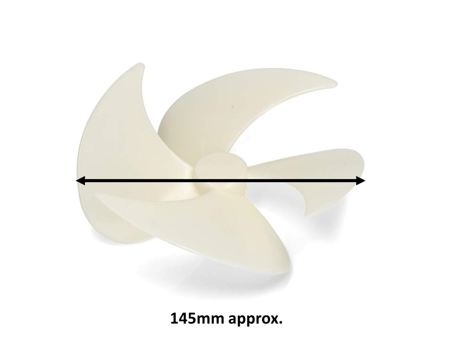Push Fit Plastic Condenser Fan Blade for Hotpoint Fridge & Freezers (145mm)