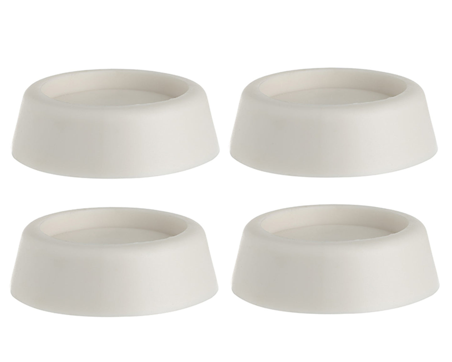 Universal Washing Machine, Tumble Dryer, Dishwasher anti vibration Feet Pack Of 4 - White (64mm x 57mm x 45mm)