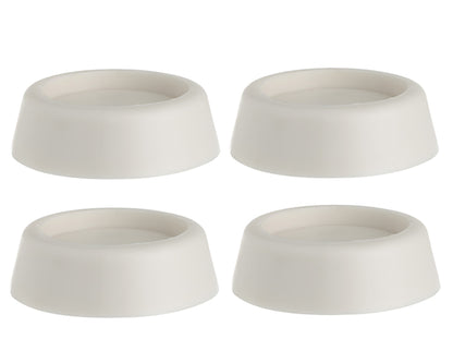 Universal Washing Machine, Tumble Dryer, Dishwasher anti vibration Feet Pack Of 4 - White (64mm x 57mm x 45mm)