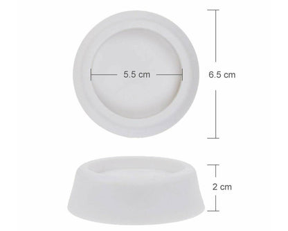 Universal Washing Machine, Tumble Dryer, Dishwasher anti vibration Feet Pack Of 4 - White (64mm x 57mm x 45mm)