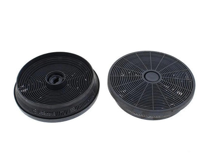 2 Pack Charcoal Carbon Cooker Hood Grease Filters for Belling 444443451, 444448844, 444441228 - 082620630 - Mersey Spares