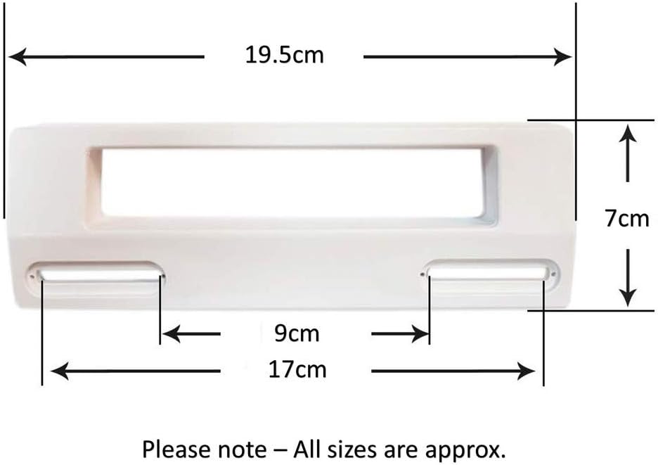 Universal Adjustable Fridge Freezer Door Handle (195mm long, White)