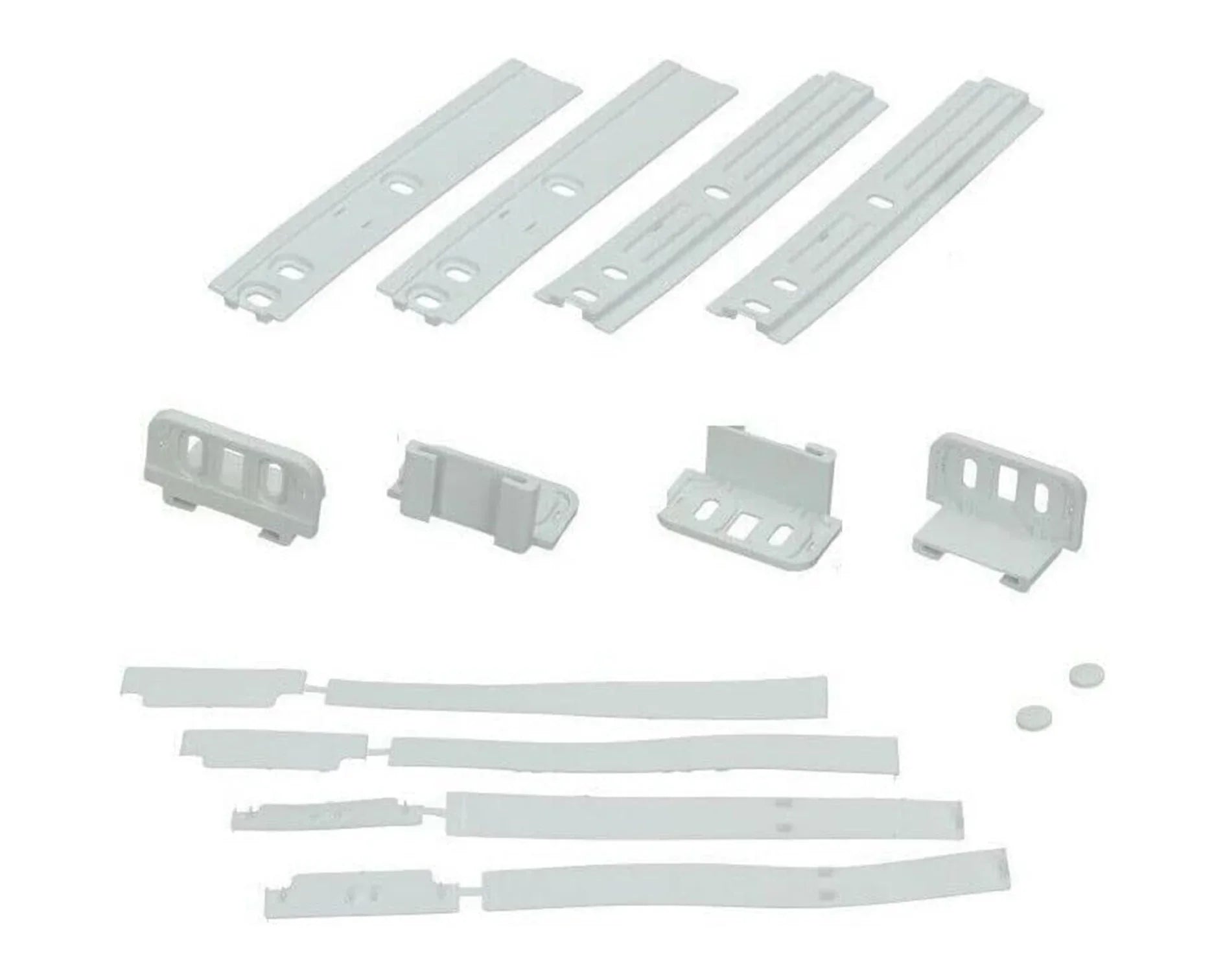 Genuine Fridge Freezer Integrated Door Hinge Fixing Slide Kit for Candy CIF120, CIF125, CIF125E, CIF125LECE, CIR160, CIR1601ECO, CIR1603ECO - Mersey Spares