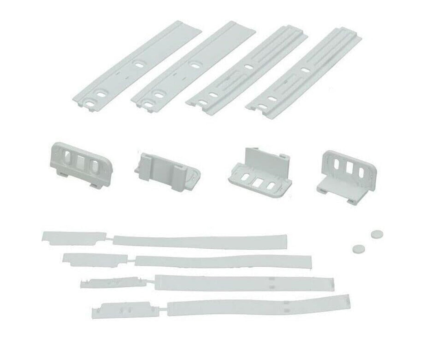 Genuine Fridge Freezer Integrated Door Hinge Fixing Slide Kit for Indesit, Whirlpool - C00312150, C00470547, 481231019131, 484000000857, ES1400519