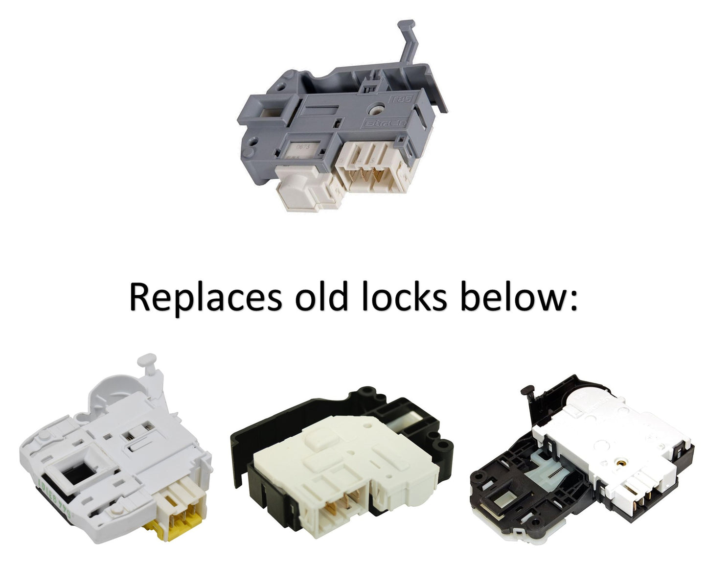 T85 Bitron DL-S2 Washing Machine Door Interlock for Indesit Hotpoint C00254755, C00285597, 482000023034, J00224791, J00253965, ES1016863