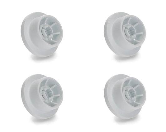 4 x Dishwasher Lower Basket Rail Wheels for Bosch, Neff & Siemens 165314 - 165314, 00165314, 00170834, 00170838, 00183955, 00420198 - Mersey Spares