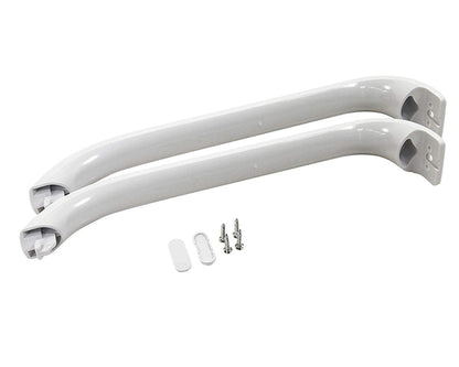 Door Handle Kit for Bosch Neff & Siemens Fridge Freezers White,  2 Pack - 369542, 00369542, 265975, 00265975, 1418349OH
