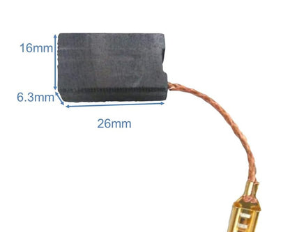 Motor Carbon Brushes for Bosch Demolition & Rotary Hammer GBH 10 DC, GBH 11 E, GSH 11 E Autostop - 1617014126, 842/050