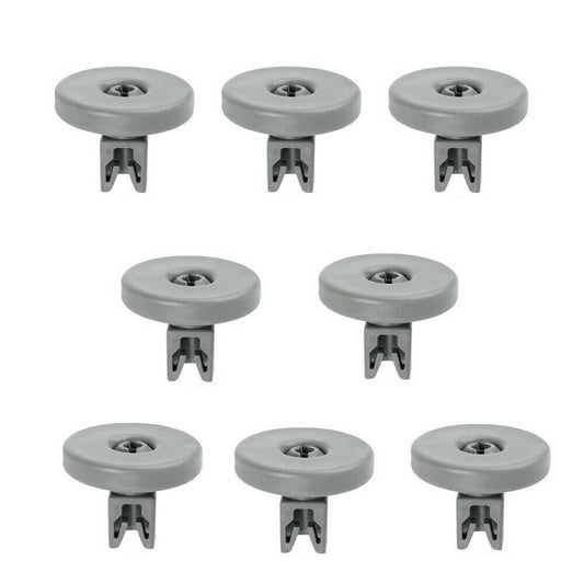 8 x Dishwasher Wheels LOWER Basket grey for ELECTROLUX ESL63010